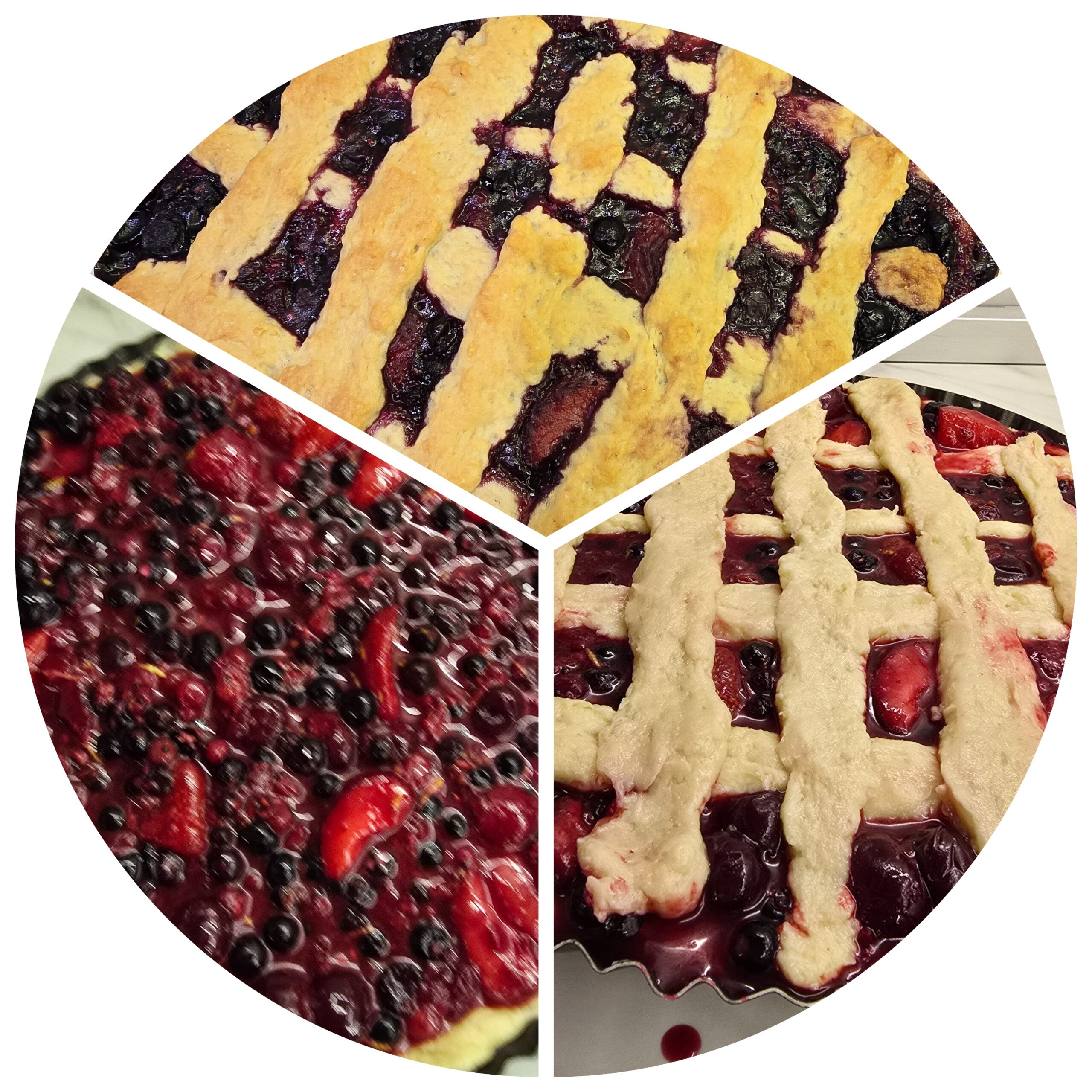 Pie with berries