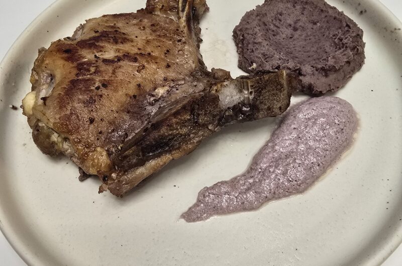 Stuffed pork cutlet with mushrooms