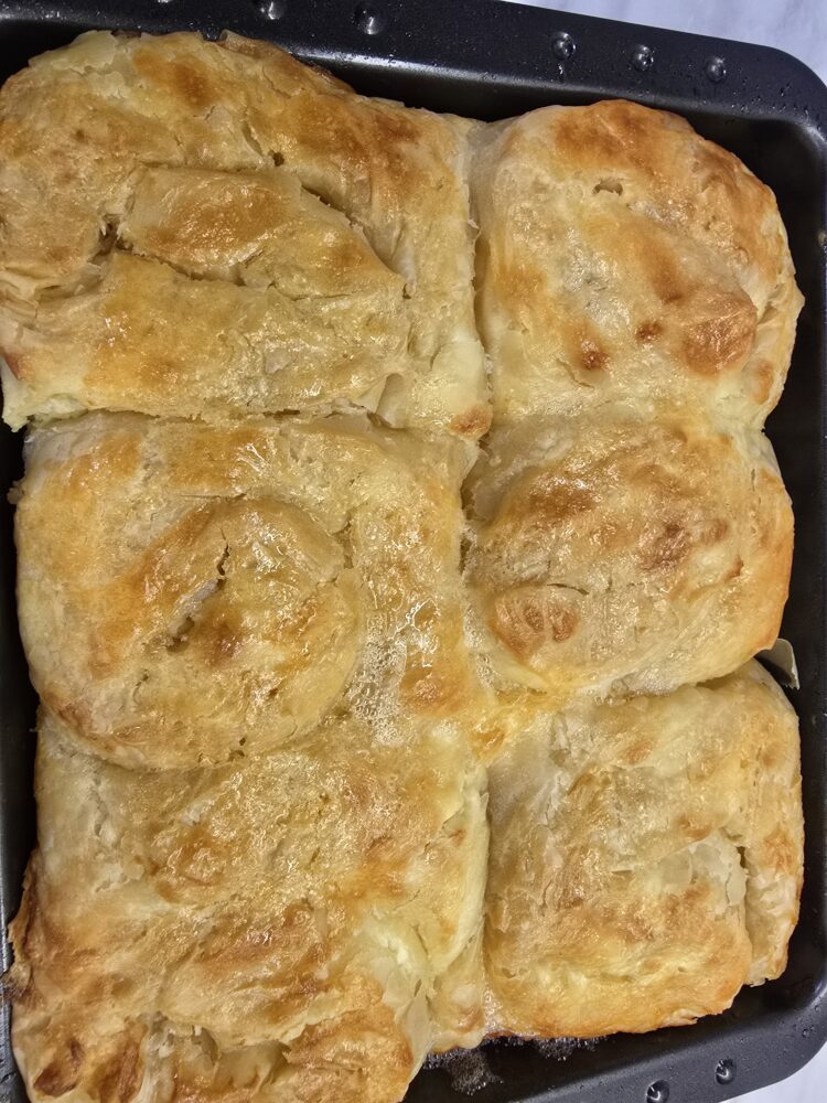 Banitsa with brined cheese