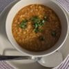 Quick red lentil soup