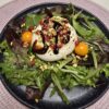 Burrata cheese salad with pomegranate