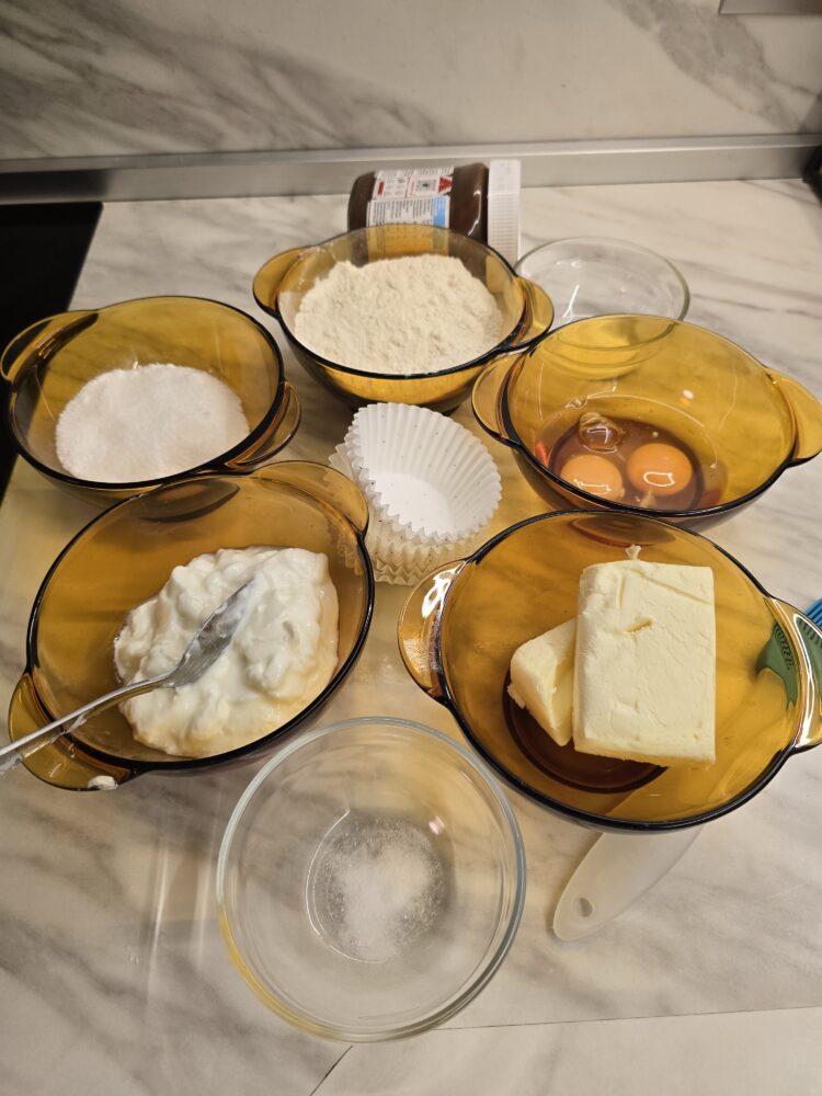 Sweet chocolate muffins