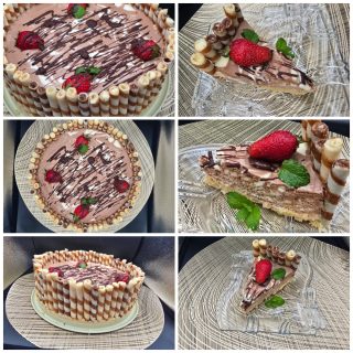 ✨ No-Bake Lady Finger Cake ✨Layers of softness, creaminess, and pure indulgence 🤍This beauty starts with delicate ladyfingers and wafer rolls, arranged to create a perfect base and a stunning border. Then comes a rich, velvety cream made with mascarpone, cream cheese, powdered sugar, condensed milk,cream and smooth Nutella chocolate—blended into a silky dream. 🍫Finished with a glossy chocolate drizzle and fresh strawberries for that irresistible final touch 🍓Ingredients:
• Ladyfingers
• Wafer rolls
• Mascarpone
• Cream cheese
• Powdered sugar
• Condensed Milk
• Butter
• Cream
• Nutela chocolate
• Fresh strawberriesNo oven, no stress—just chill, slice, and enjoy every bite.💬 Want the full recipe? Comment Recepie and I’ll send it to you!#nobakedessert #ladyfingercake #homemadecake #dessertlover #chocolatecake #easyrecipes #sweettooth #foodblogger #dessertinspo