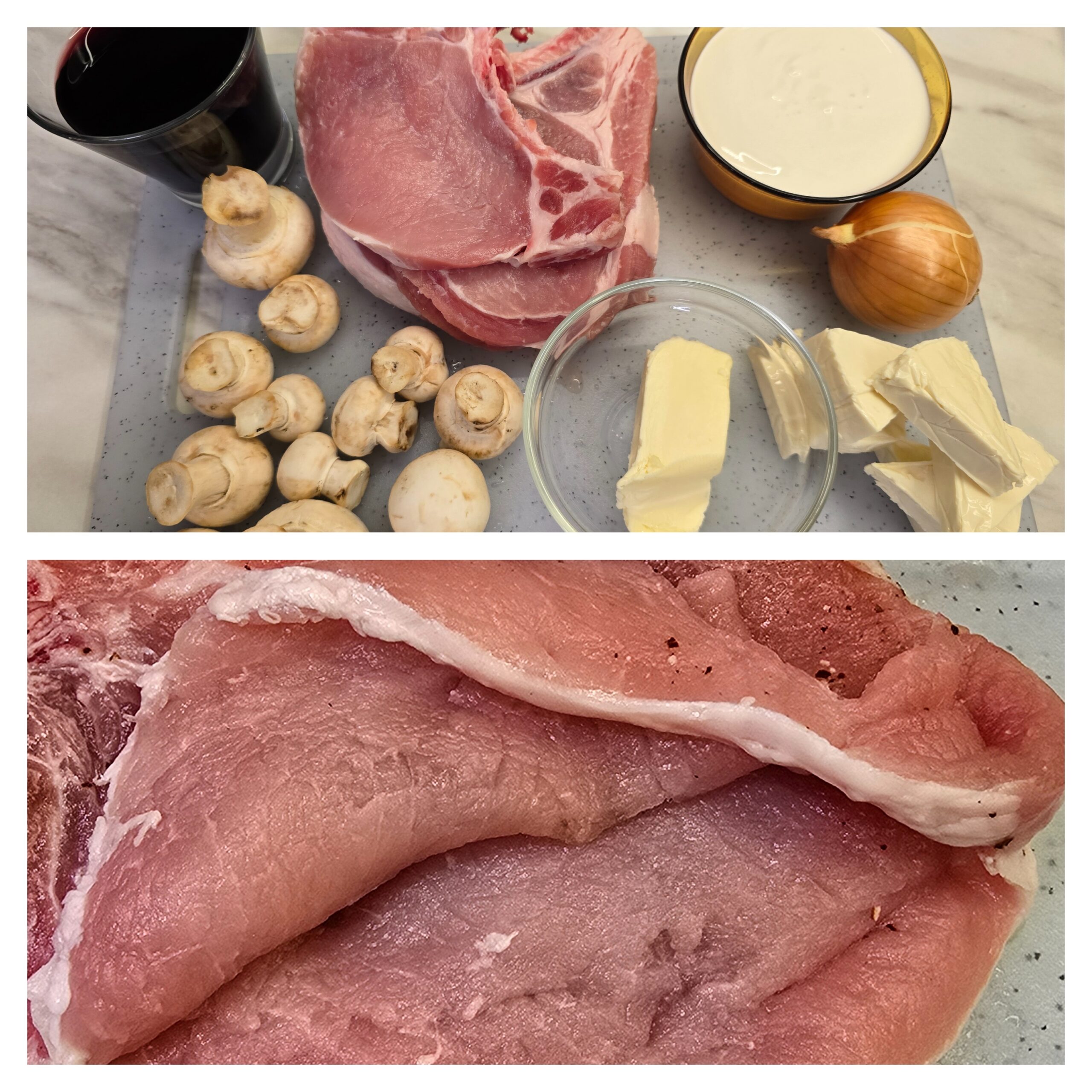 Stuffed cutlet with mushroom