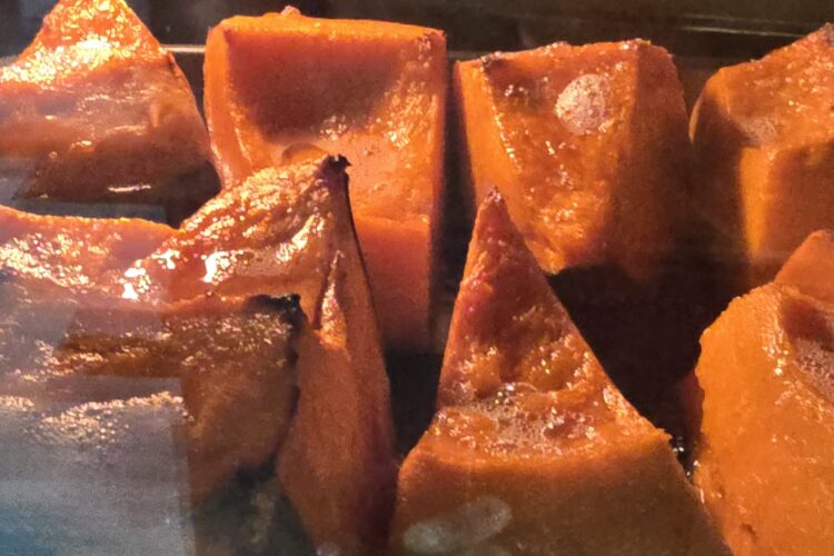 Easybaked pumpkin with sugar