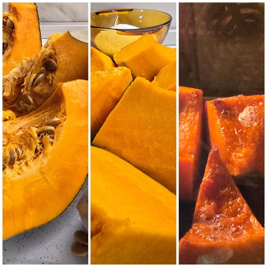 Easy baked pumpkin with sugar