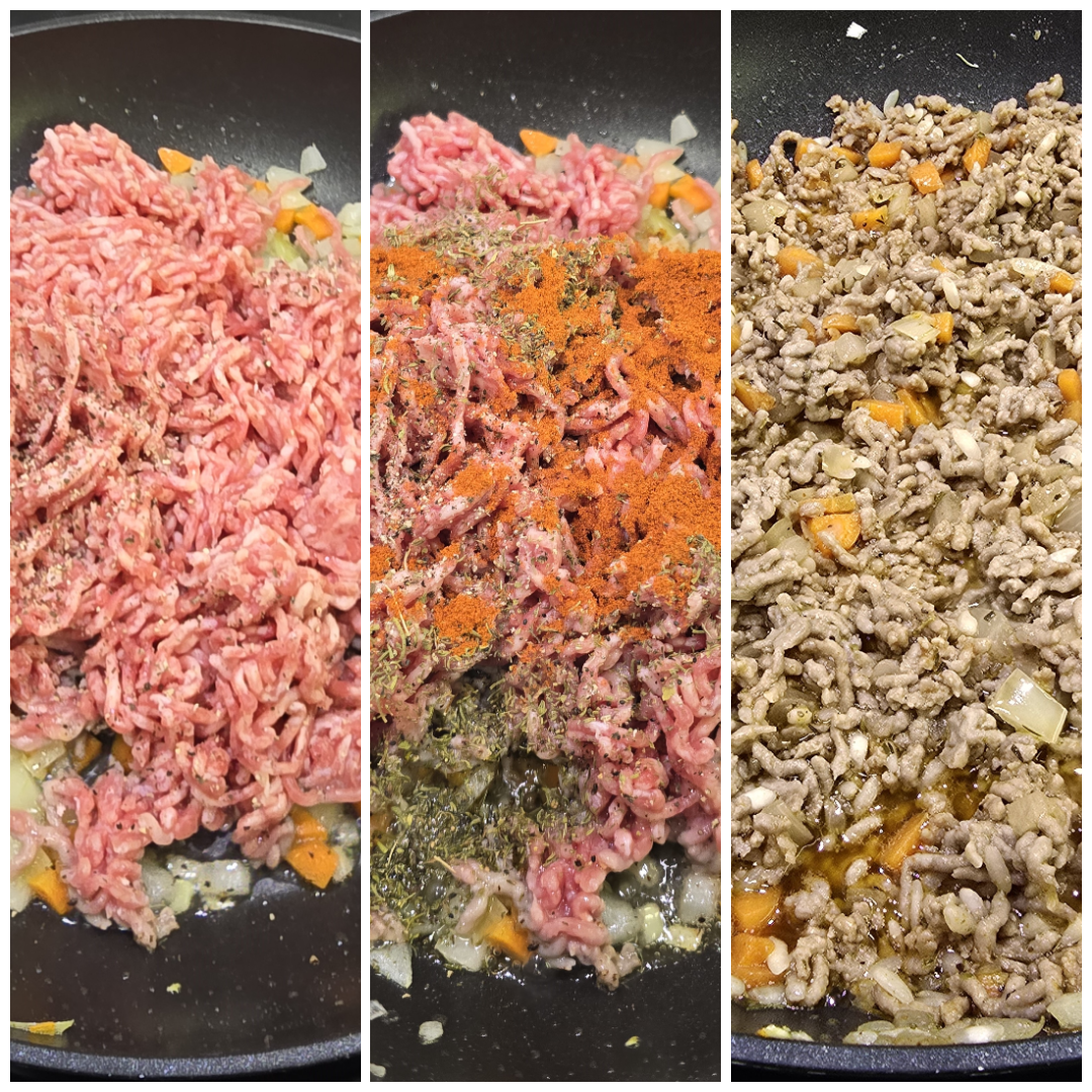 Stuffed peppers with minced meat and rice