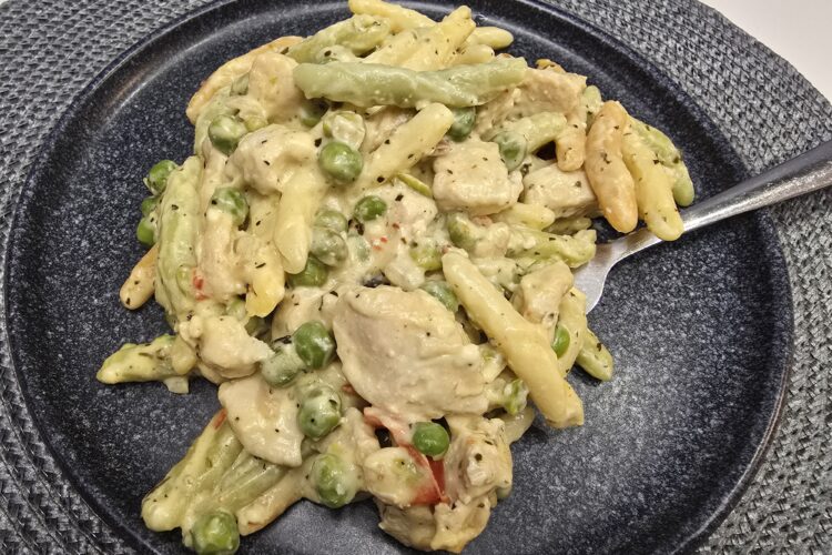 Fantastic fusilli pasta with chicken