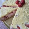 Unique strawberry and mascarpone cake