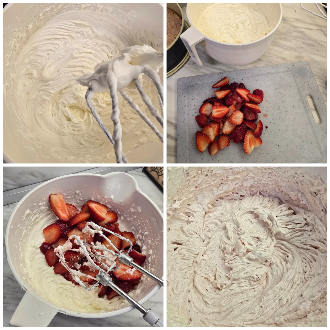 Strawberry and mascarpone cake