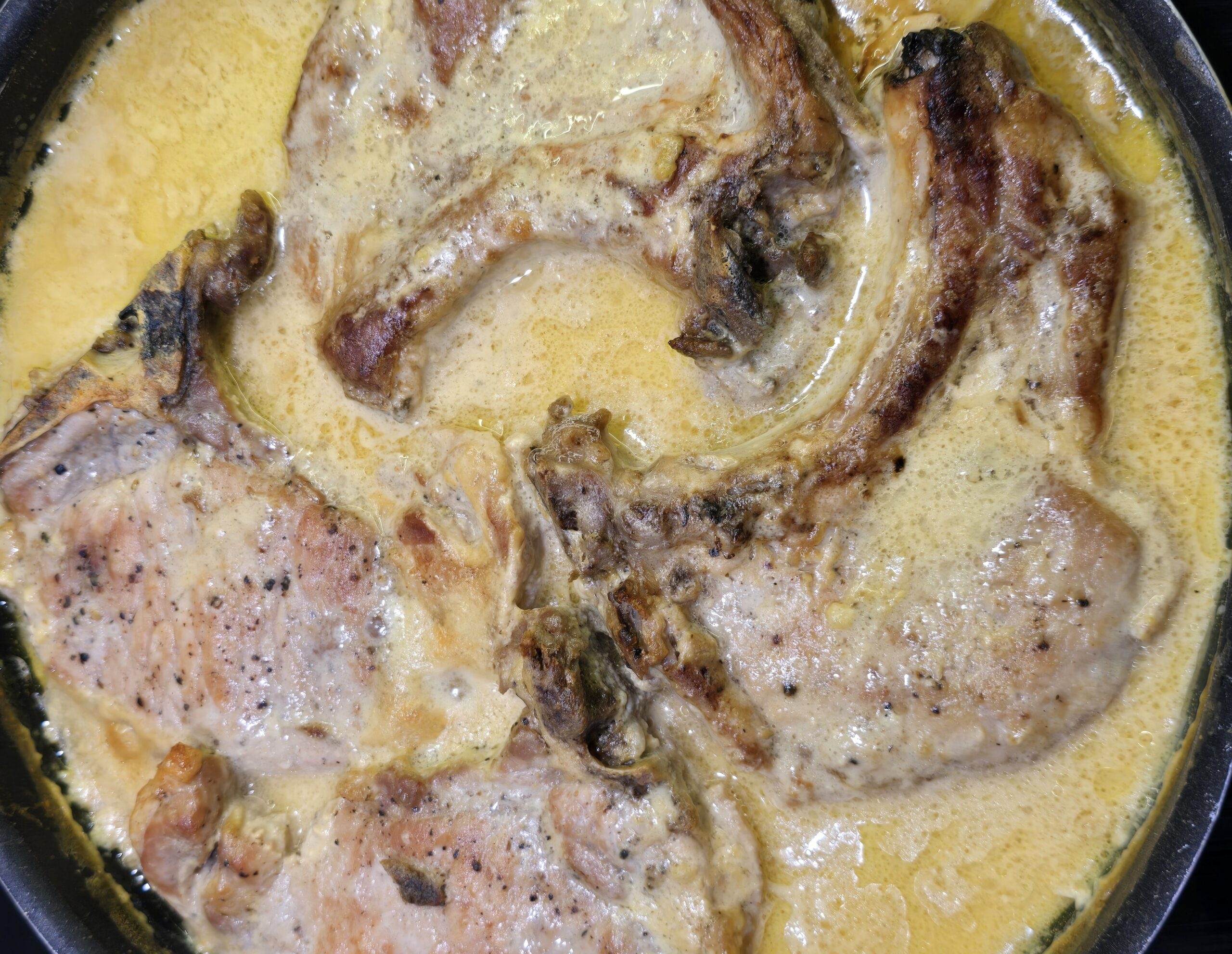 Pork with mustard