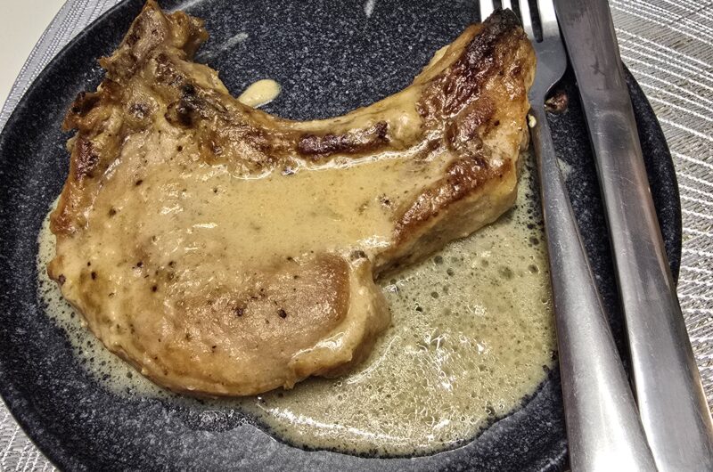 The Best Juicy Pork Cutlets with Creamy Dijon Sauce (Video)