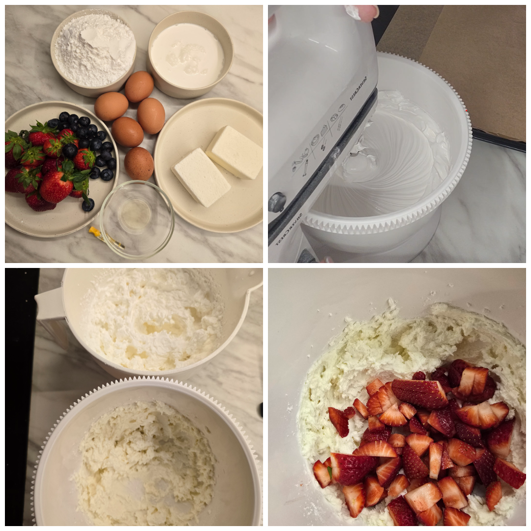 Strawberry cream swiss roll