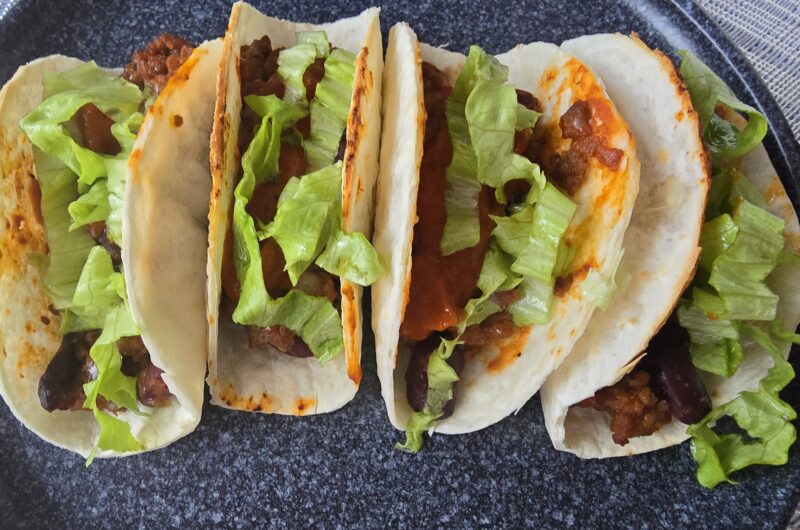 Beef and Bean Tacos with Mozzarella – Easy Oven-Baked Recipe