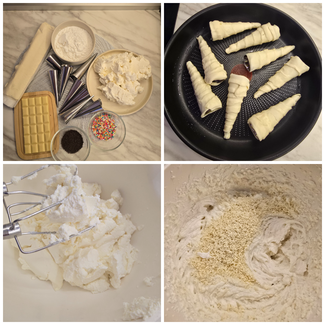 Cannoli with ricotta