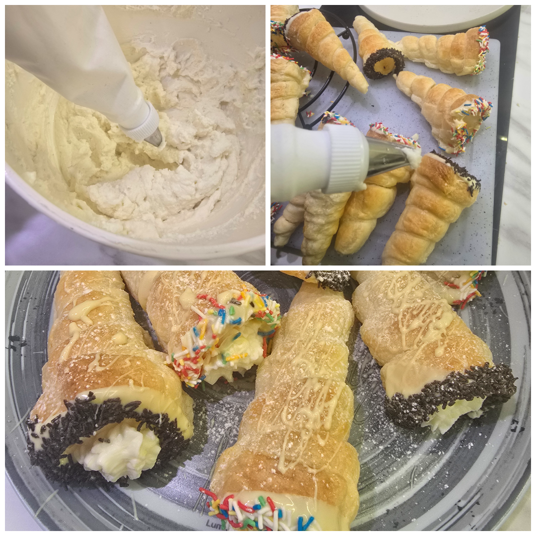 Cannoli with ricotta