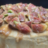 Cake with figs and salted caramel