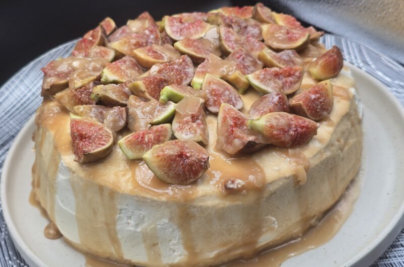Amazing Fig and Black Tea Cake with Salted Caramel