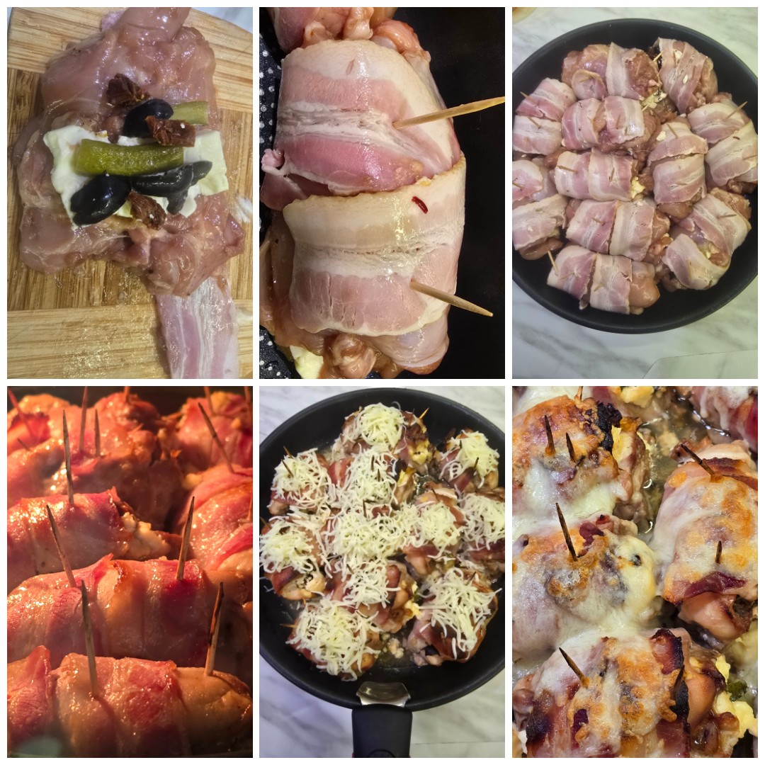 Chicken rolls with cream cheese